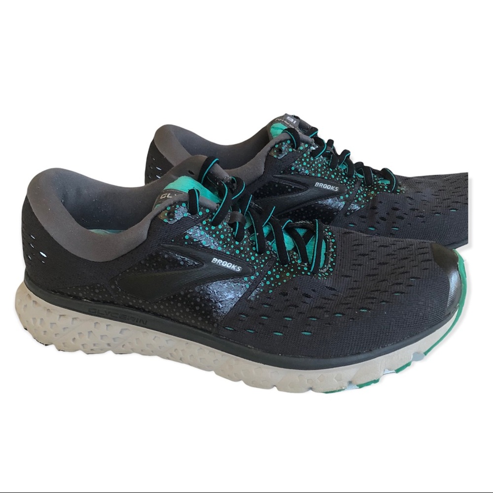 BROOKS. Glycerin 16 Gray/Green‎ Women’s Shoes Sz 9